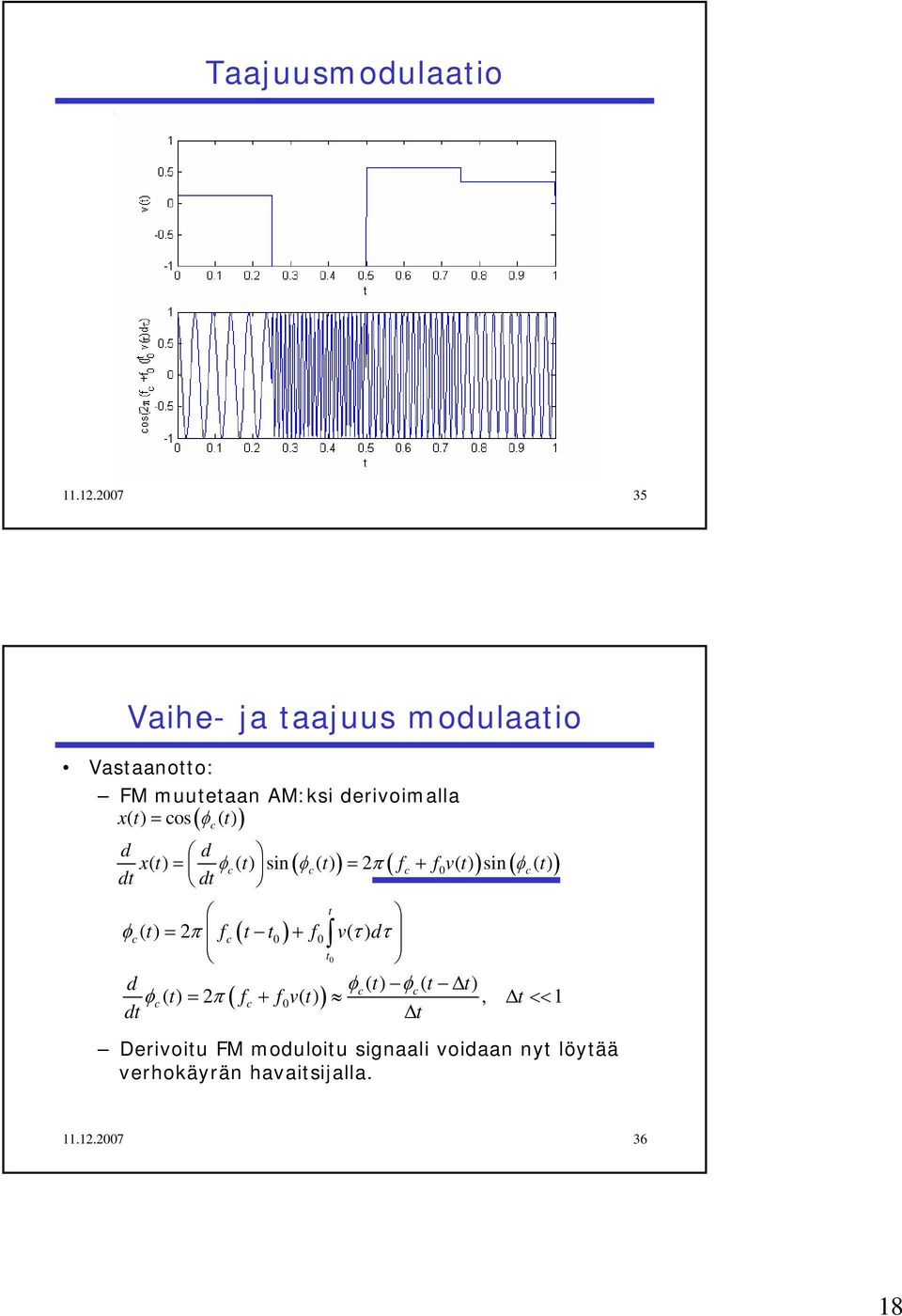 = os ( φ() ) d d x() = φ() sin φ() = π f + fv() sin φ() d d ( ) ( ) ( ) φ() =