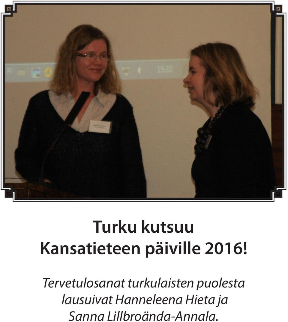 Tervetulosanat turkulaisten