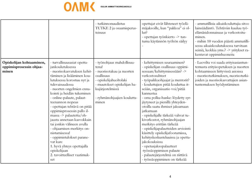 - mihin 10 vuoden päästä ammatillisessa aikuiskoulutuksessa tarvitaan seiniä, luokkia yms.