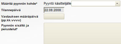 9 4. Perustele lisätietopyyntö. 5. Lähetä pyyntö Valitsemalla Tallenna ja lähetä lisätietopyyntö. 6. Pääset takaisin valitsemalla Palaa hakemuksen käsittelyyn. 4.2.