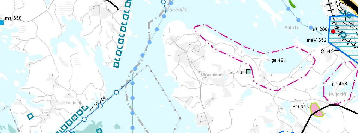 1.11 Kaavatilanne 1.11.1 Maakuntakaava Osayleiskaavan muutosalueilla on voimassa Etelä-Savon maakuntakaava. Syvälahden pohjoispuoli on virkistysaluetta (V 61).