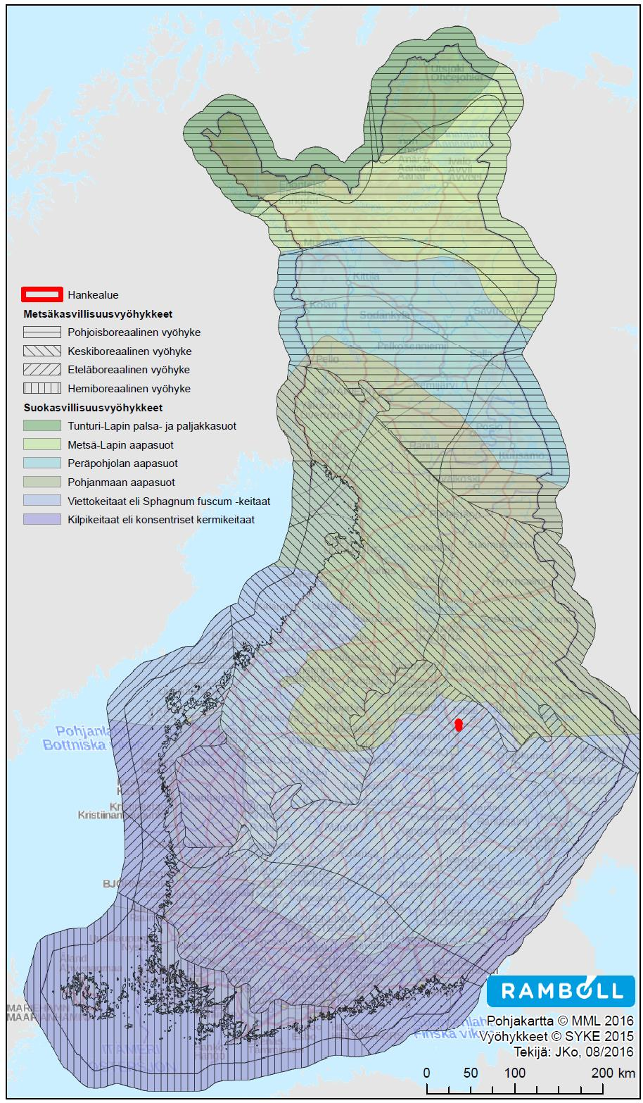 43 6.4 Kasvillisuus, eläimistö ja luonnonsuojelu 6.4.1 Kasvillisuus Siilinjärven alue kuuluu Pohjois-Savon eliömaakuntaan ja sijaitsee kasvimaantieteellisesti eteläboreaalisen metsäkasvillisuusvyöhykkeen Järvi-Suomen osa-alueella (Kuva 6-7).