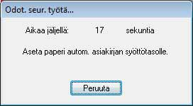 Skannaussovellukset ja -asetukset 6 Aseta asiakirja skanneriisi. 7 Napsauta Skannaa-painiketta. Skannerisi aloittaa skannaamisen.