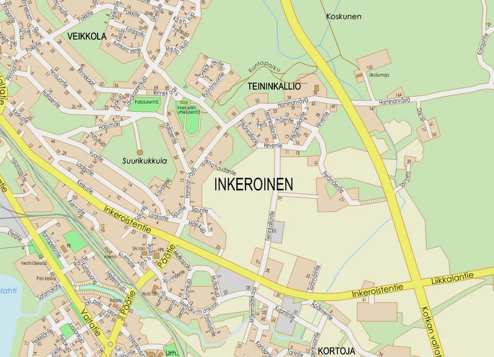 1. PERUS- JA TUNNISTETIEDOT 1.1. Tunnistetiedot Kunta Kouvolan kaupunki Kaupunginosa Inkeroinen 33 Kaavan nimi Teininkallio (Asemakaava nro 33/007) Asemakaavan muutos Asemakaavan muutos koskee