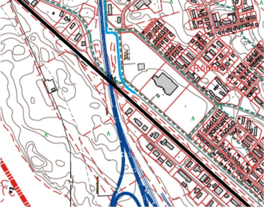 10 KUVAT 6 ja 7 Osa Finnmap Infran suunnittelemasta uuden VT 4:n linjauksesta Äänekosken kohdalla.