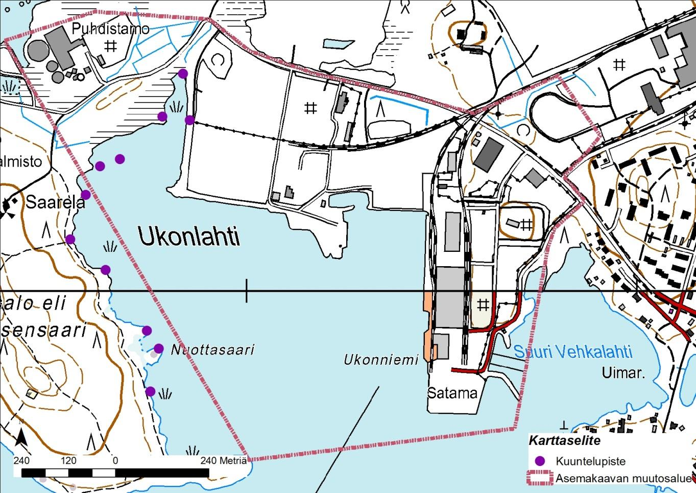 6 LUONTO- / 24 JA 2 (20) asemakaavan satama-alueen rajausta. Viime vuosien alueen rakentamisessa on johduttu myös turvautumaan poikkeamislupiin.