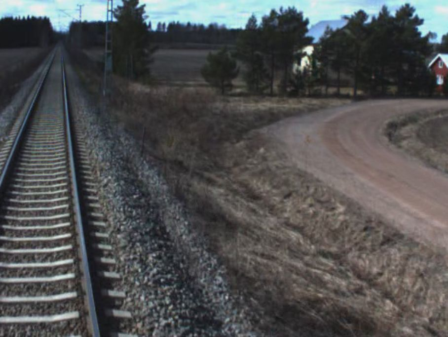 68 Kuva 7.1 Kokemäki Rauma-rataosan havaintopenkereen D kohdalta RailwayDoctorista kaapattu kuva laserkeilainmittausten ajankohtana.
