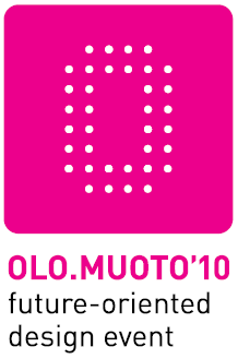 38 OLO.MUOTO tapahtuman logo (KUVIOT 9. ja 10.) muodostuu 16:sta pinkistä neliöstä. Neliöihin muodostuu OLO.MUOTO 10 teksti valkoisien pisteiden avulla.