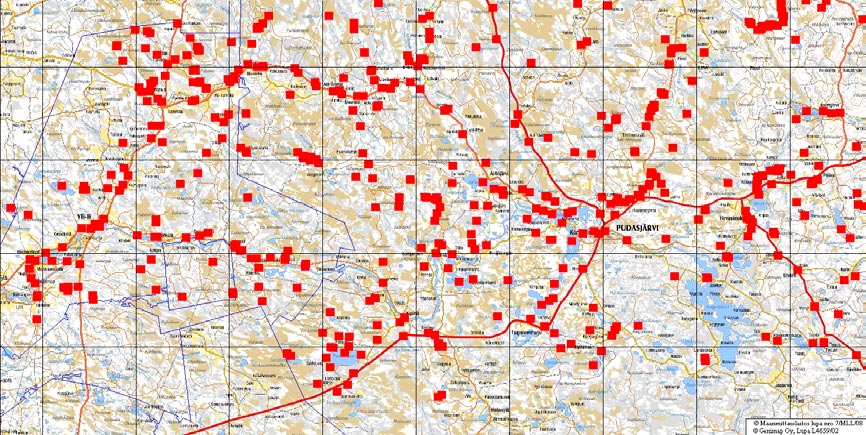 0 23,4 km Kuva 5 19. Vedenlaadun seurantapisteet hankealueella. puhdistavan vaikutuksen arviointi.