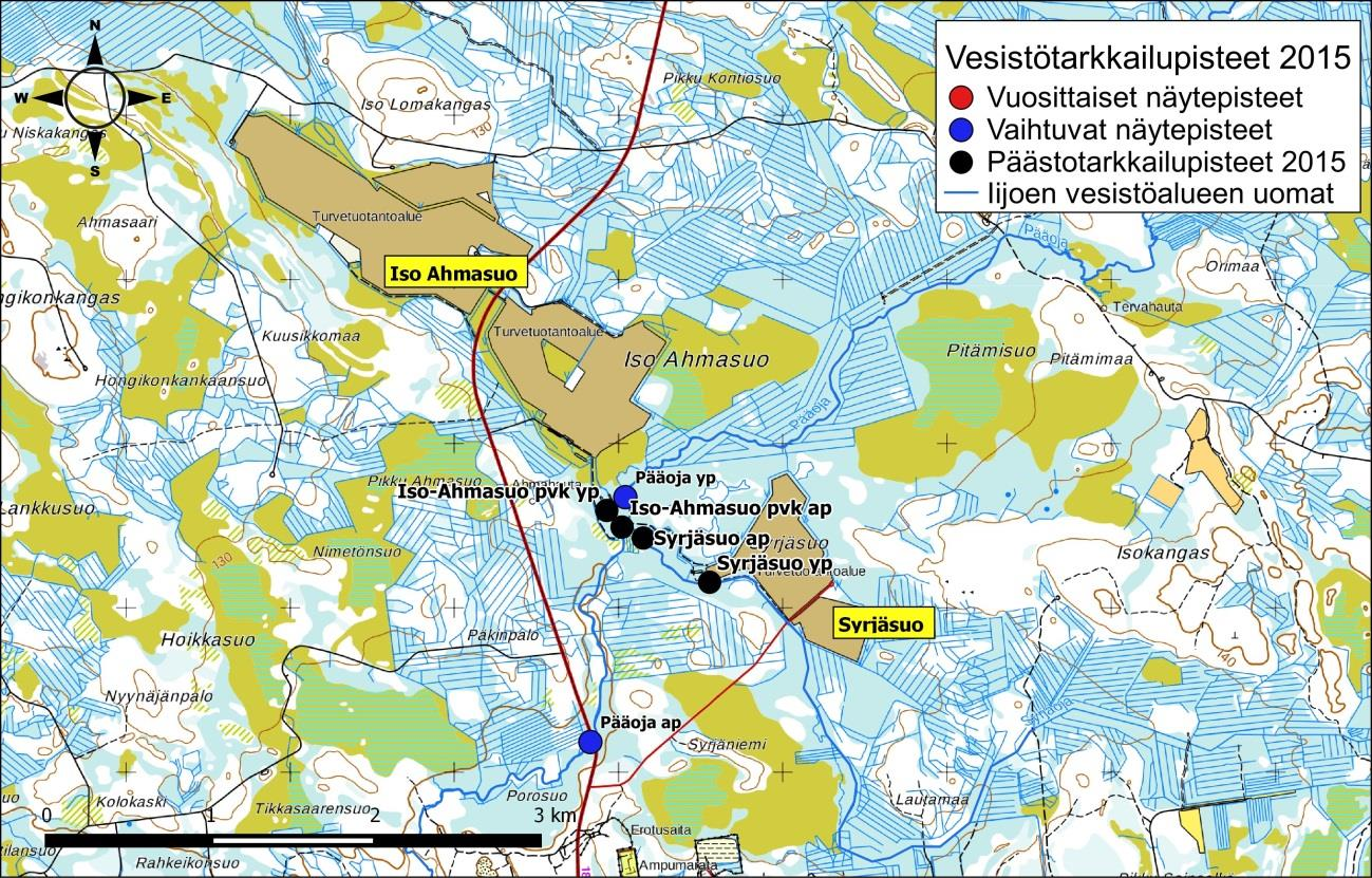 Iijoen ja Siuruanjoen turvetuotantoalueiden käyttö-, päästö- ja vaikutustarkkailuraportti vuodelta 21 13 Kuva