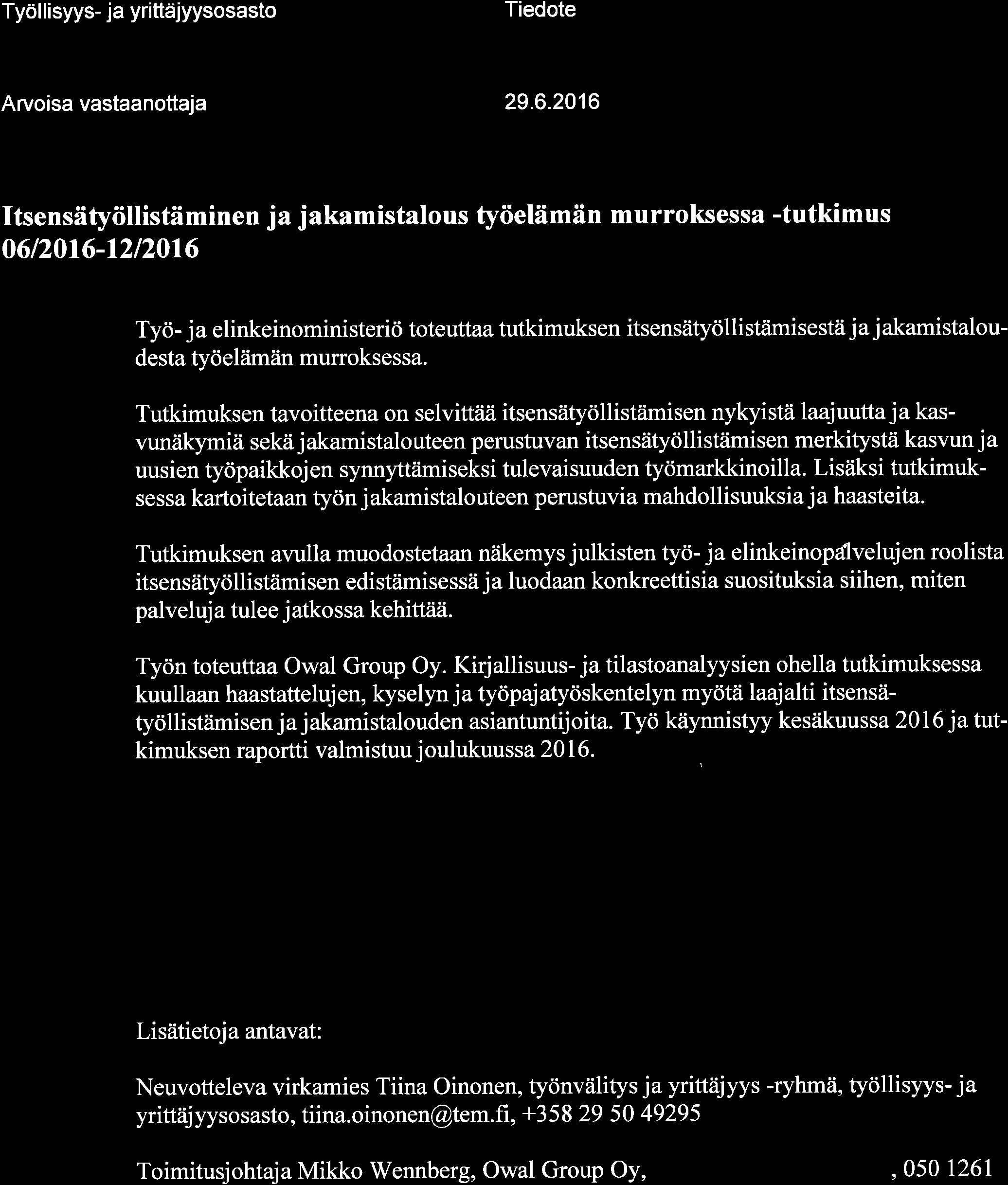 TYÖ- JA