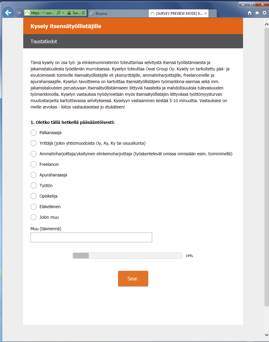 ITSENSÄTYÖLLISTÄMINEN JA