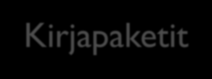 Kirjapaketit 1) TAITO JA TAHTO OPPIMISESSA Oppimisen motivaationaalinen ja strateginen perusta Opiskelija perehtyy oppimisen motivaation ja itsesäätöisen oppimisen uusimpaan tutkimukseen.