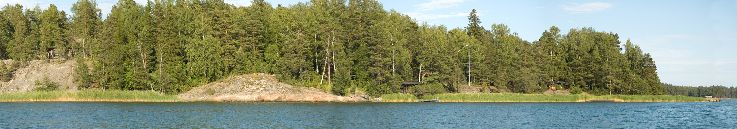 R N& Arkkitehtuuri- ja maisemasuunnittelu LANDSKAPSBILD MAISEMAKUVA Havsutsikt från båtbryggan mot sydväst. Laiturilta lounaaseen avautuva merinäkymä.