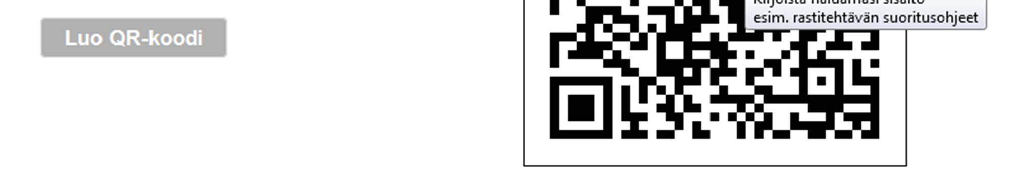 QR-koodi on kuvatiedosto, joka avaa tekstisi
