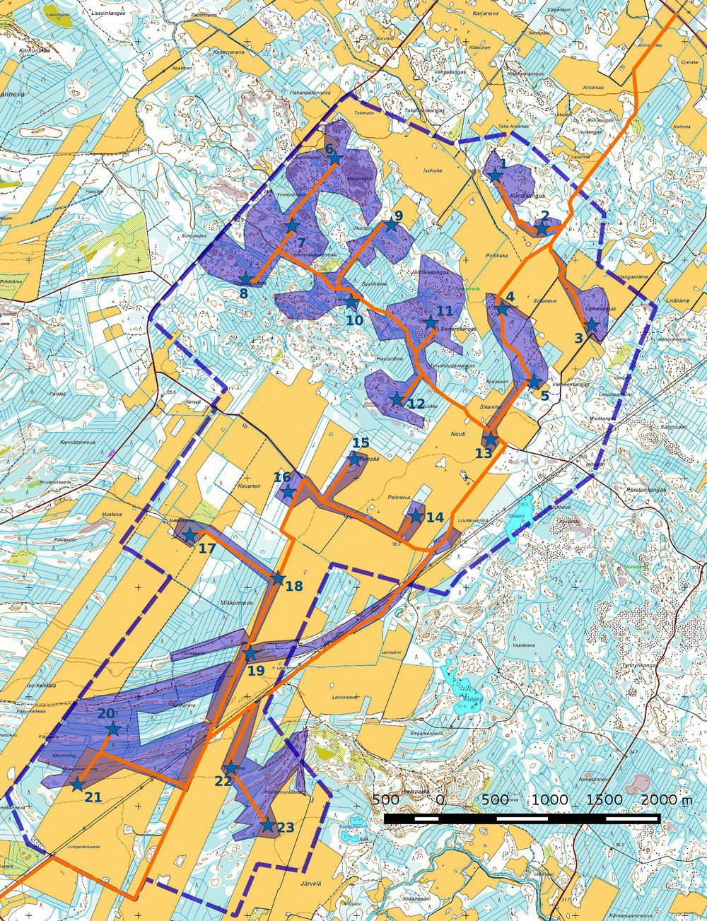 2. Inventoinnin lähtökohdat ja menetelmät 3 Kalajoen kaupunkiin on suunnitteilla laaja, tuulipuisto, joka sijaitsee Kalajoen keskustassa noin 5,3 12,6 km etelään.