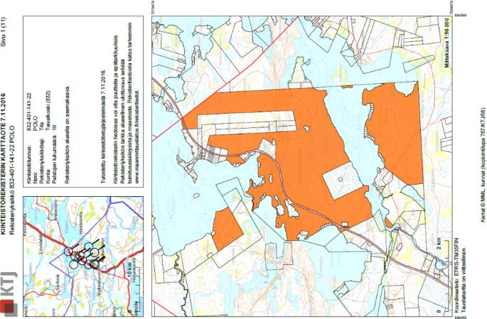LIITE 2 Tiedot ottamisalueen maanomistuksesta