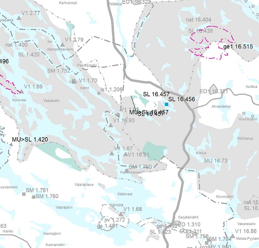 Kaavamuutokset, luonnonympäristö Toteutuneen suojelutilanteen päivityksiä