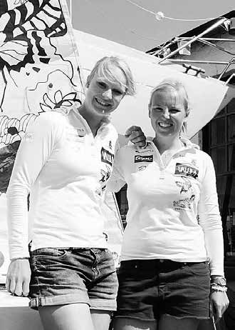 22 Sirpalesaaressa. Kuva Verna Kovanen. NEPATYTÖT KOHTI RIOA! Seuramme 470-purjehtijoilla Rosa Lindqvistillä ja Annina Takalalla on tavoitteena Rion olympialaiset.
