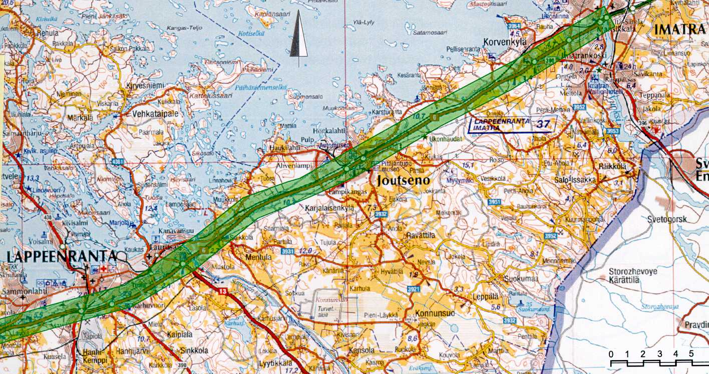 Telematiikan sovellukset uusilla tietyypeillä KAKSIAJORATAINEN TIE VT 6 LAPPEENRANTA - IMATRA 40 7 KAKSIAJORATAINEN TIE VT 6 LAPPEENRANTA IMATRA 7.