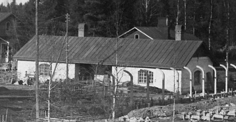 Keravan vankila 126 2011 Arkkitehtitoimisto Okulus Entinen paja, nykyinen työliikkeen verstas, jota jatkettiin 1950-luvulla kaksikerroksisella osalla.