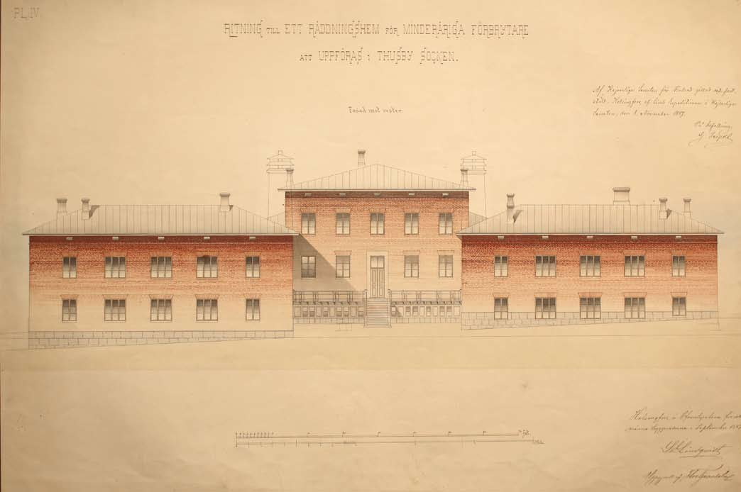 2011 Arkkitehtitoimisto Okulus 21 Keravan vankila Fl. Granholm PL IV: julkisivu länteen.