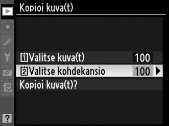 3 Valitse ensin kaikki tai suojatut kuvat. Korosta yksi seuraavista vaihtoehdoista ja paina 2: [Poista kaikkien valinta]: Mitään kuvia ei valita etukäteen.