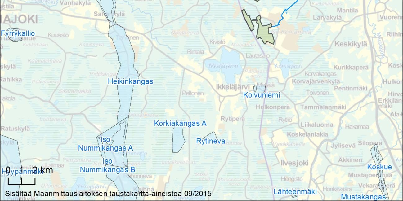 38 naisen muodostumisalueen pinta-ala 0,07 km 2. Arvio muodostuvan pohjaveden määrästä on 20 m 3. Pohjavesialueella on yksi vedenottamo (Oiva-palvelu). Hankealueen läheisyydessä ei ole kiinteistöjä.