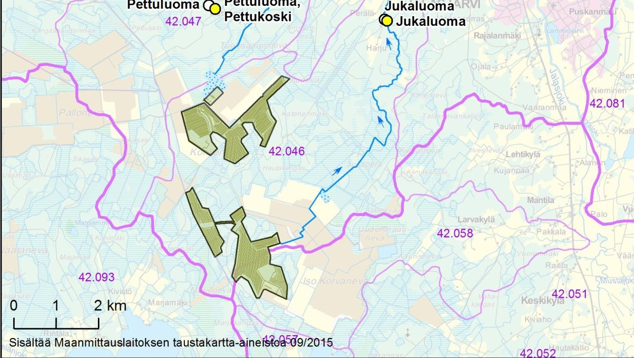 41 esitetty kuvan (Kuva 6-13) kartassa ja tulokset taulukossa 6-1 ja kokonaisuudessaan liitteessä 6.