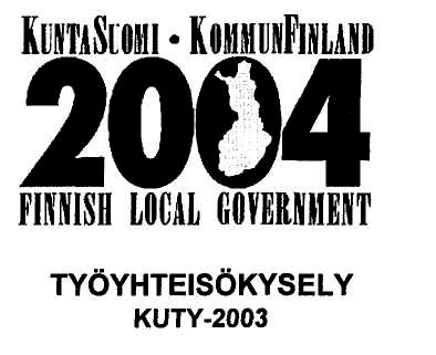 Arvoisa vastaaja, Työyhteisökysely on osa laajaa KuntaSuomi 2004 -tutkimusohjelmaa 1. Tutkimusohjelmaan kuuluu teidän kuntanne lisäksi 46 muuta kuntaa.