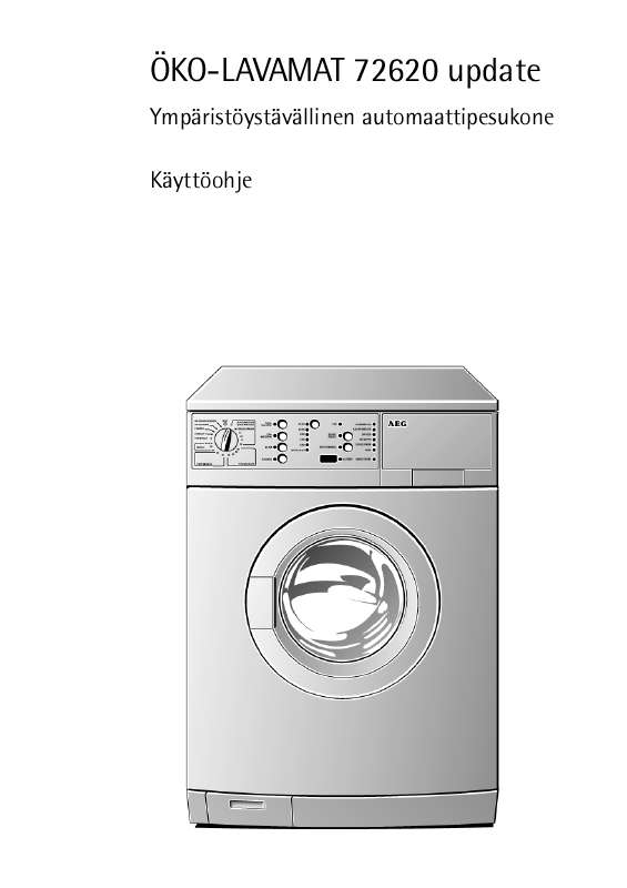 Voit lukea suosituksia käyttäjän oppaista, teknisistä ohjeista tai asennusohjeista tuotteelle AEG-ELECTROLUX LAV 72620-W.