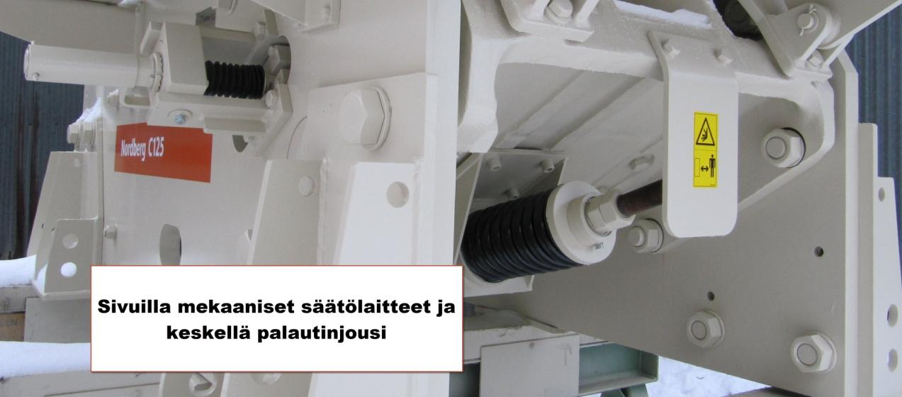 30 Aktiivinen asetuksensäätö on laitteista kallein ja eniten hydrauliikkaa sisältävä kokonaisuus. Kyseiset koneet vaativat eniten pientarvikkeita ja osia materiaalihuollon osalta.