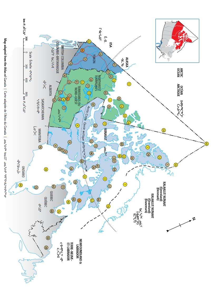 1 KADETTIKERSANTTI KESKITALON TUTKIELMAN LIITE 1 Kanadan arktinen alue 102 3. Arctic Bay 11. Beaufort Sea 16. Churchill 42. Inuvik 43. Iqaluit 57.