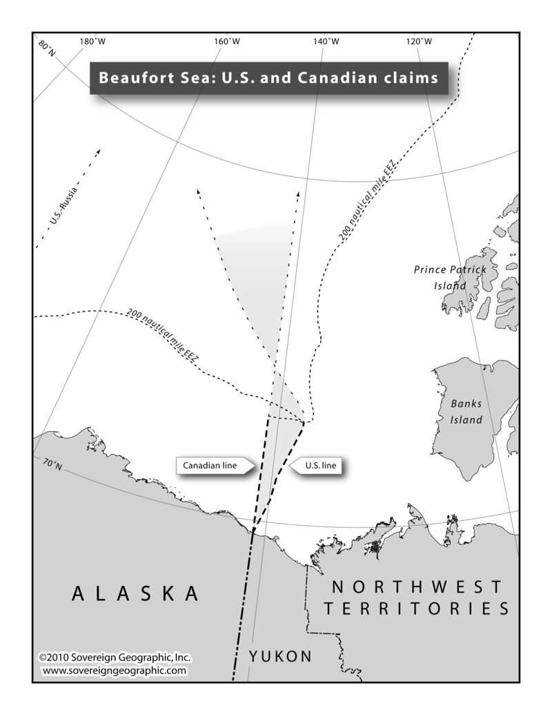 3 KADETTIKERSANTTI KESKITALON TUTKIELMAN LIITE 3 Kanadan ja Yhdysvaltojen rajakiista Beaufortin merellä 104 104 Beaufort