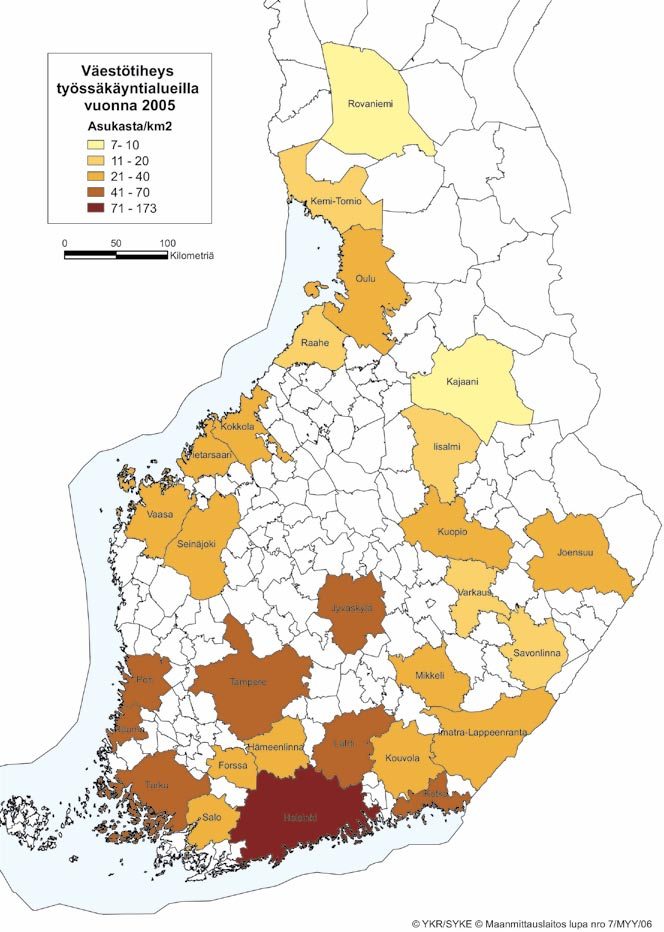 Asukasta/km 2 Kuva 11.