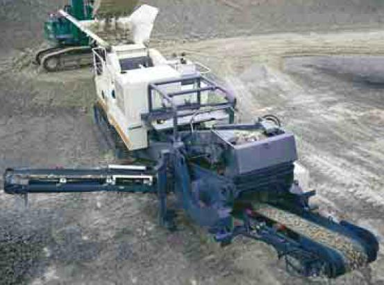 11(66) Kuvio 4: LT96 tela-alustainen murskausyksikkö (Metso Minerals (Tampere) Oy, Intranet sivut).