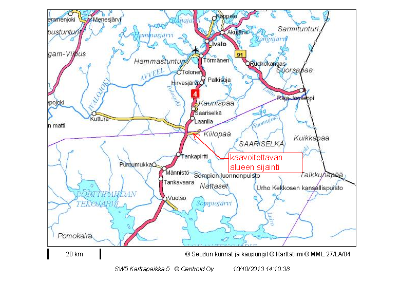 Seitap Oy SODANKYLÄ 3 1. PERUS- JA TUNNISTETIEDOT Kaava: Sodankylän kunnan Kakslauttasen ranta-asemakaava korttelit 28, 29, 30, 31, 50, 51, 52 ja 53 ja niiden lähialueet muutetaan asemakaavaksi.