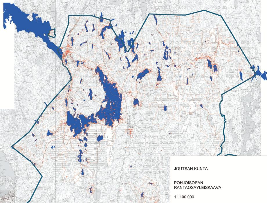 PÖYRY FINLAND OY Joutsan kunta 4 Kuva 1 Kaavoituksen piiriin kuuluvat vesistöt ja kuntarajaus. MITKÄ OVAT SUUNNITTELUN TAVOITTEET?