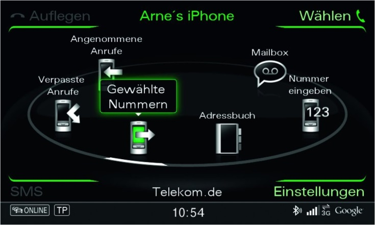 Audi käed vabad (HF) järelpaigalduskomplekt MMI 3G Bluetooth käed vabad süsteemi järelpaigalduskomplekt Sobib autodele, millel on MMI3G või MIB Osa Number: 8K1051473 - A4 (B8), A5, A6