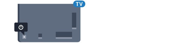 5 Käynnistys ja sammutus 5.1 Käynnistys tai valmiustila 5.3 Television painikkeet Ennen kuin käynnistät TV:n, varmista, että olet liittänyt verkkovirtajohdon TV:n takana olevaan POWER-liitäntään.