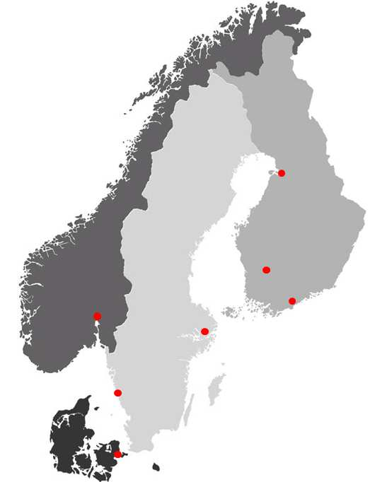 36 5 Yrityksen verkon päivittäminen Työn kohteena on yritys, jolla on toimipisteitä Suomessa, Ruotsissa, Norjassa ja Tanskassa.