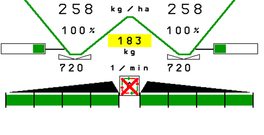 Häiriö 16 Häiriö 16.1 ISO-väylän nopeussignaalin häiriö Nopeussignaalin lähteeksi voidaan syöttää simuloitu nopeus konetietovalikossa. Tämä mahdollistaa levityksen jatkamisen ilman nopeussignaalia.