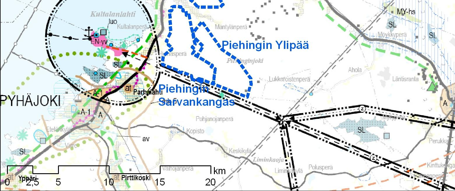 7 maisemakallioalue, valtakunnallisesti merkittävä muinaismuistokohde, perinnemaisemakohde, Natura 2000 verkostoon kuuluva tai ehdotettu alue).