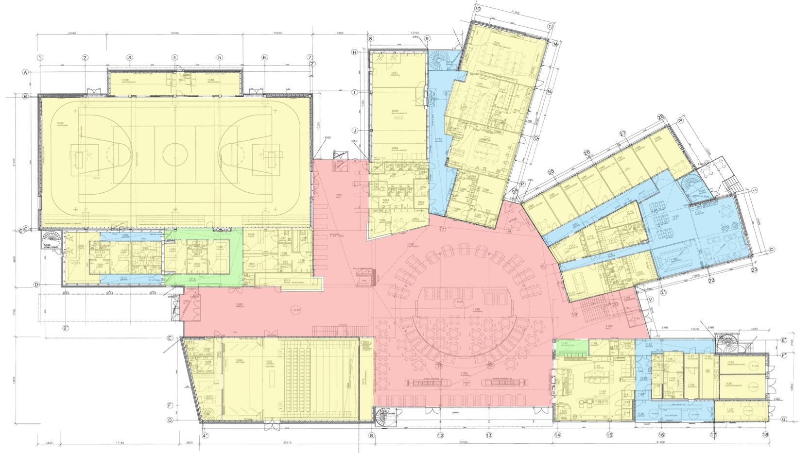 Spatial analysis of some new schools