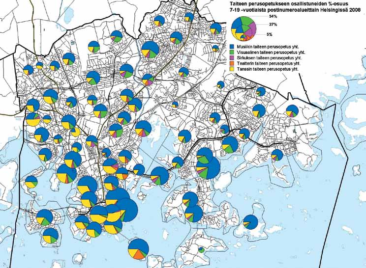 Taiteen perusopetusta annetaan eri puolilla kaupunkia kohtuullisin oppilasmaksuin osana helsinkiläisten lasten lähipalveluja.