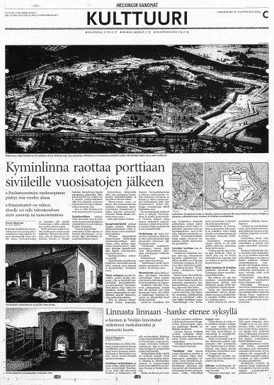 1.1.4 Aiempi rakennustutkimus Kyminlinnasta tehdyt tutkimukset keskittyvät pääasiassa itse linnakkeeseen rakennuskannan jäädessä vähemmälle huomiolle sen vähäisyydestä johtuen.