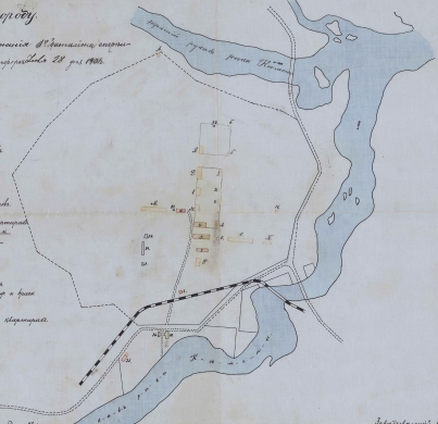 2.2.6 Kyminlinna vuosisadan vaihteesta kansalaissotaan Vuonna 1890 valmistunut Kotkan ja Kouvolan välinen rautatie lohkaisi osan linnakkeen koillispuolen etuvarustuksista.