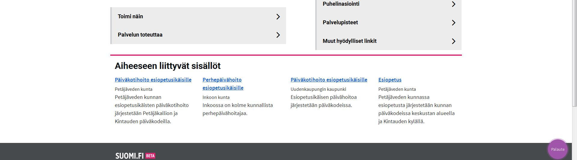 Palvelukuvaukset ja palvelukanavat, aina ensin tarjolla sähköiset