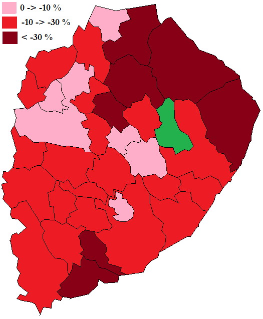 16-18 -vuotiaiden ikäluokkien kehityksestä 2011->2025 (%) (Tilastokeskuksen väestöennuste, OPH / Honkasalo 2014) POHJOIS- KARJALA -15,49 Ilomantsi -36,00 Joensuu -12,84 Juuka -33,15 Kitee -25,54