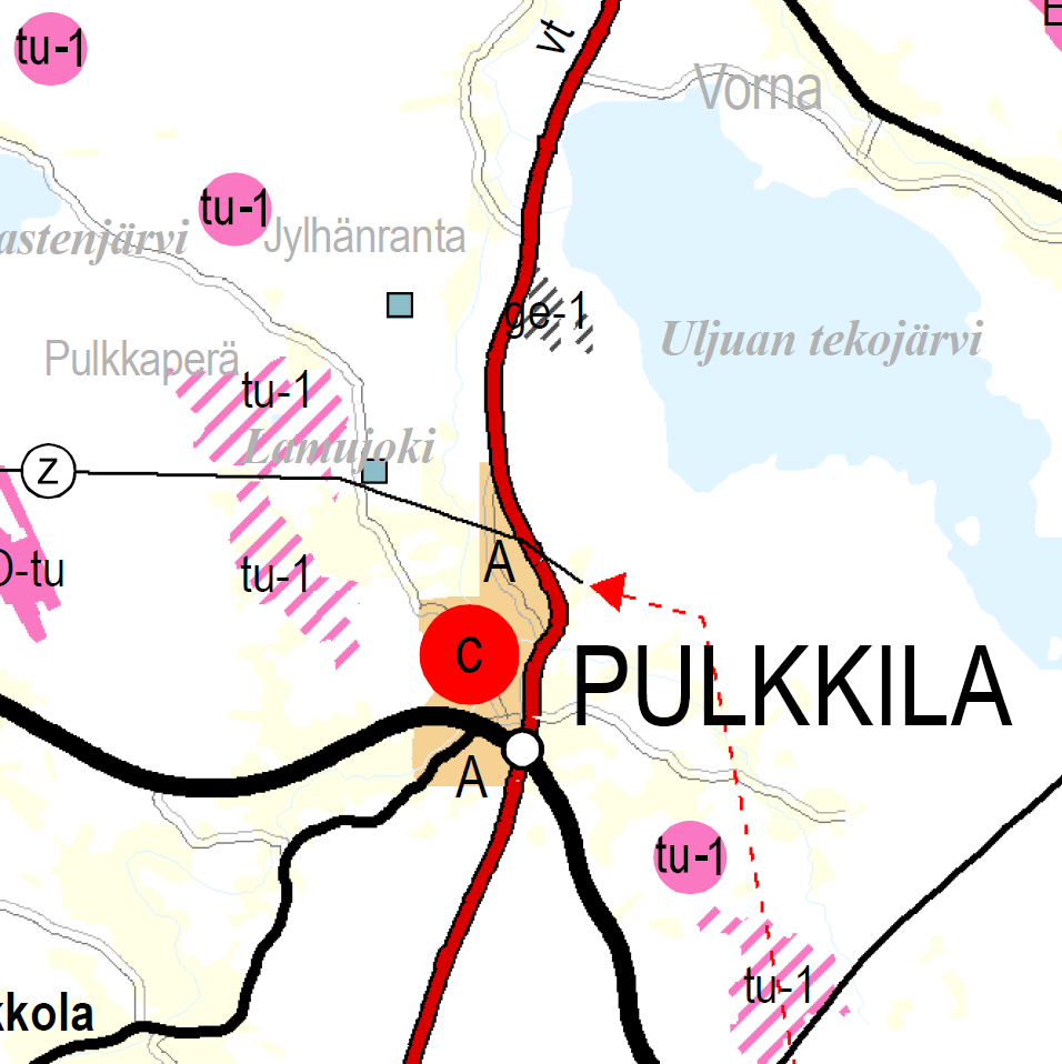 SIIKALATVA PULKKILAN KIRKONKYLÄN YLEISKAAVA 9 1.